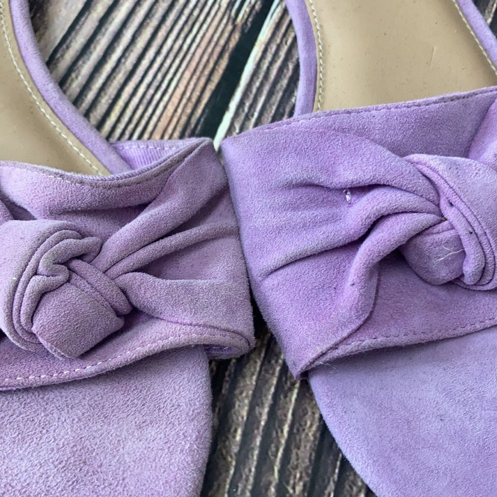 Steve Madden Lavender Truesdale Bow Flat Sandals 9M - Picture 6 of 6